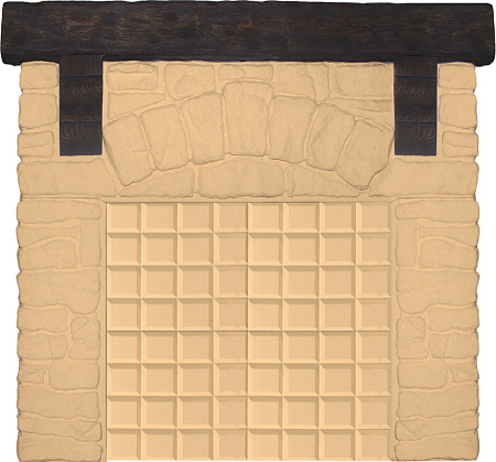 Портал для печей "СТАРЫЙ ЗАМОК" Песочный от магазина VYBOR-PLAZA